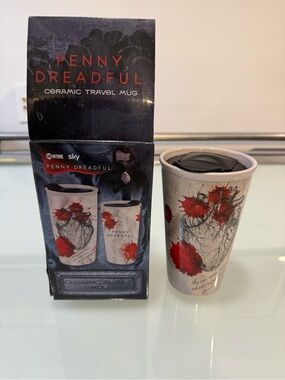 Penny Dreadful Showtime Ceramic Travel Mug NIB Anatomical Heart Gothic Horror